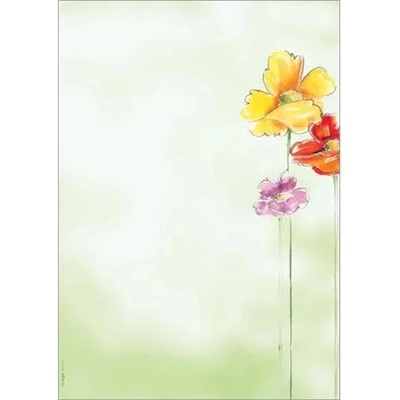 SIGEL Predtlačený papier, A4, 90g, SIGEL "Spring Flowers"
