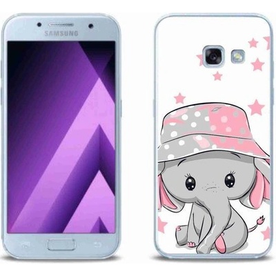 Pouzdro mmCase gelové Samsung Galaxy A3 (2017) - růžový slon