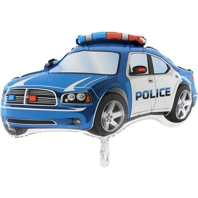 Fóliový balónik Policajné auto modré 80 cm Nebalen