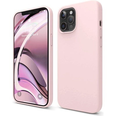 elago Soft Silicone Case - силиконов (TPU) калъф за iPhone 12 Pro Max (розов)
