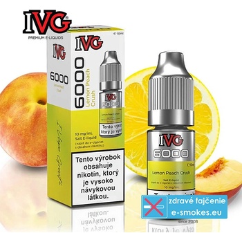IVG 6000 Salt Lemon Peach Crush 10 ml 10 mg