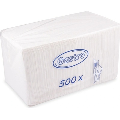 Gastro 70533 servítky 1V biele 500ks 33x33cm