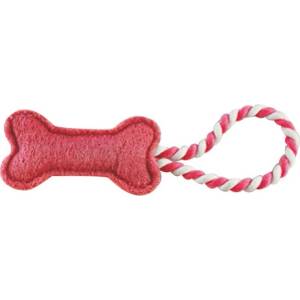 Pet Interest Играчка за куче PET INTEREST Natural Loofah Puppy Toy Bone with Rope (4207)