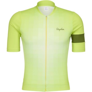 Rapha Мъжка фланелка с къс ръкав за колоездене Rapha Core Jersey Cycling jersey - Silver / Yellow - размер M (056-3756-1612)