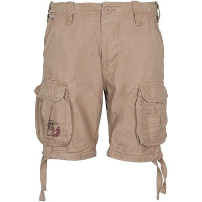 Airborne Vintage shorts Patch béžové