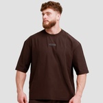 GymBeam Unstoppable Овърсайз тениска Brown L