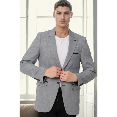 C5058 Dewberry MEN'S JACKET-GREY šedá