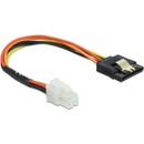 Delock Kabel P4 samec > SATA 15 pin samice 20 cm