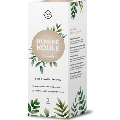 Ecohaus 47 vlněné koule do sušičky 3 ks