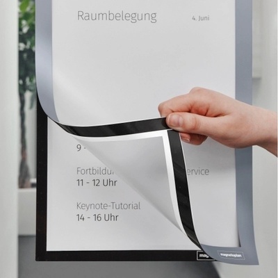 Magnetoplan Magnetofix samolepící magnetický rámeček, 2 ks šedý A4 – Sleviste.cz