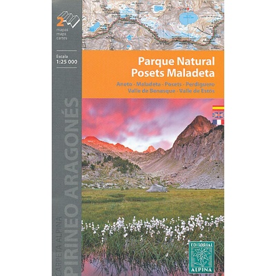 mapa Parque Natural Posets Maladeta 1:25 t.