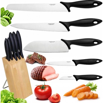 FISKARS Darčeková sada nožov v bloku 5 ks 1023782 Essential