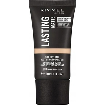 Rimmel London Lasting Matte Foundation make-up 010 Warm Porcelain 30 ml