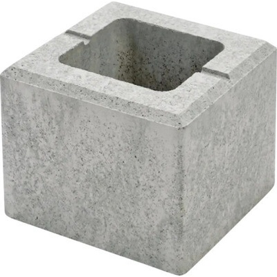Polovičný prvok RIVAGO dymovo sivý 20 x 20 x 16 cm