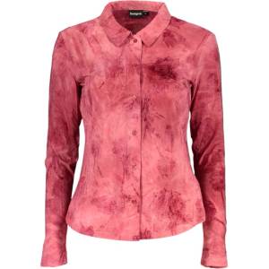 Desigual Дамска риза с дълъг ръкав desigual, Размер l, Цвят Червено (26swtk01_ro3024)
