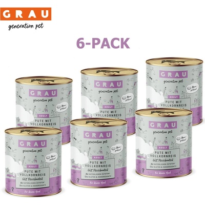 Grau Adult Morka s celozrnou ryžou 6 x 800 g