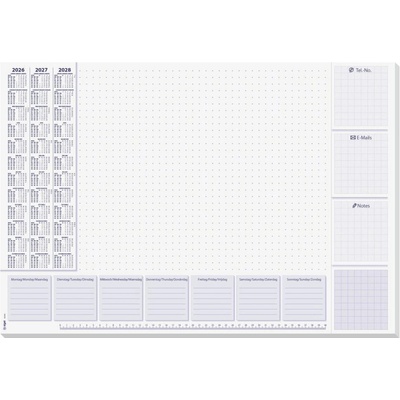 Sigel podložka na stůl Lilac 3 roční a týdenní kalendář H6355