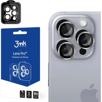 3mk Protection Протектор за камера 3mk - Lens Protection Pro Titanium Silver, iPhone 16 Pro/16 Pro Max (5903108588591)