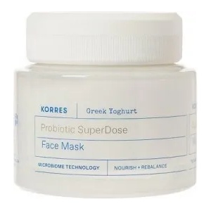 KORRES Маска за лице с пробиотици Гръцки йогурт, Korres Greek Yoghurt Probiotic Super Dose Face Mask 100ml