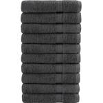 vidaXL Премиум кърпи SOLUND 10 бр антрацит 100x200 см 600 gsm (137174)