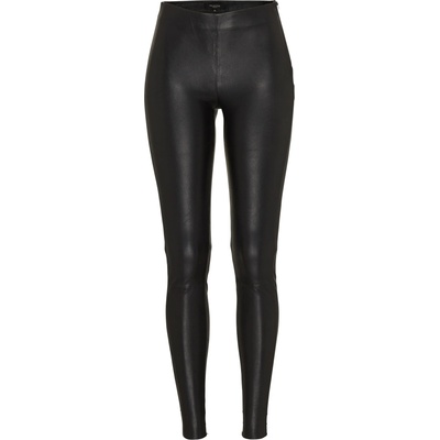 Selected femme Панталон 'sfsylvia mw stretch leather' черно, размер 38