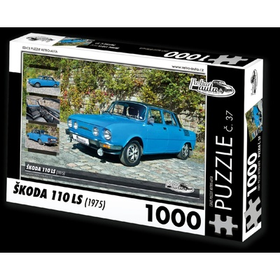 Retro-auta č. 37 Škoda 110 LS 1975 1000 dielov