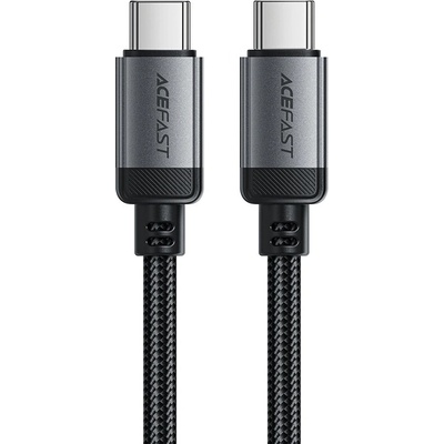 Acefast C20-03 USB-C na Type-C 60W 3A rychlé nabíjení odolný proti ohybu nylonové opletení 1,2m černý