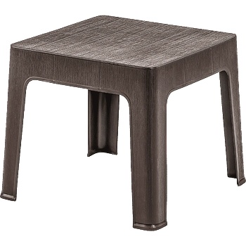 Horecano SA-Маса за шезлонг "WOOD" 44x44xh41cm КАФЯВА (2594) (0151461)