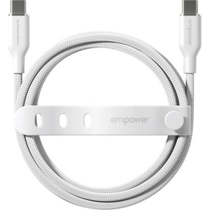 PanzerGlass Кабел PanzerGlass - Empower Racing, USB-C/USB-C, 1.2 m, Silver White (5715685027666)