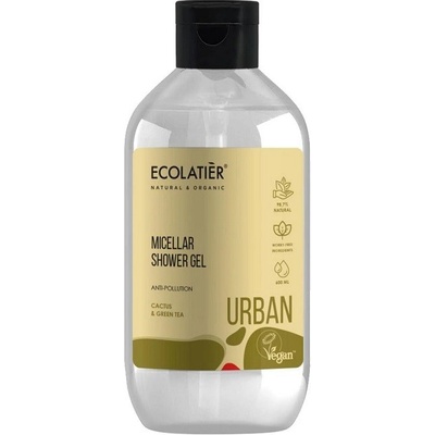 Ecolatier Urban Micelárny sprchový gél – kaktus a zelený čaj 600 ml