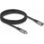 Delock Удължителен кабел USB-C, 40 Gbps, PD 240W, 2 м, сив (81202) - hits