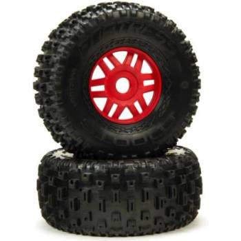 Arrma колело с гума dBoots Fortress червени (чифт)