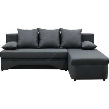 Filex Unive. разтегателен ъглов диван с място за съхранение, L-образен ALMEIDA антрацит (FF0019)