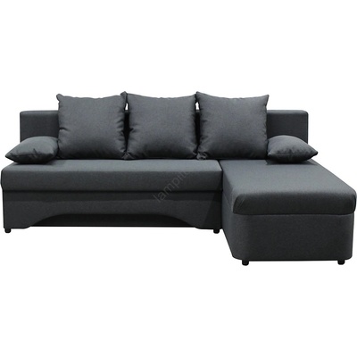 Filex Unive. разтегателен ъглов диван с място за съхранение, L-образен ALMEIDA антрацит (FF0019)