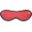 Rouge Leather Blindfold Eye Mask Red