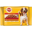Kapsičky pre psov Pedigree Adult hovädzie & kuracie 4 x 100 g