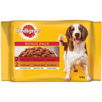 Pedigree Adult hovädzie & kuracie 4 x 100 g