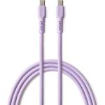 Colorum Кабел Colorum - 14987, USB-C/USB-C, 1.8 m, лавандула (14987)