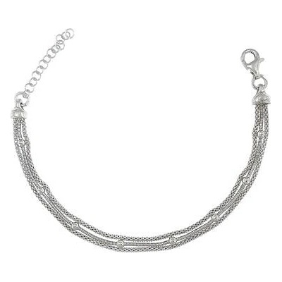 Infinitysilver stříbrný náramek 3 prameny LI09247