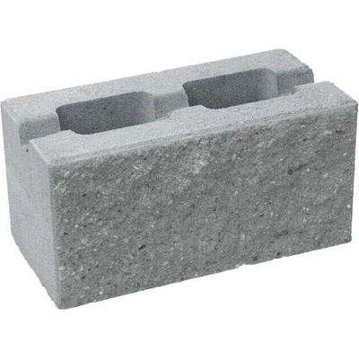 Tvárnice plotová CS BETON Blok 30 jednostranně štípaná s prořezem šedá – 400 x 300 x 200 mm