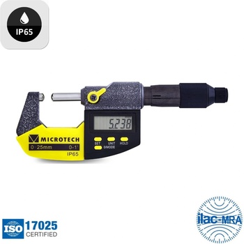 Microtech Electronic Дигитален двойно сферичен микрометър Microtech IP65, 110360751, R5 mm, 50-75 mm, 0.001 mm (110360751)