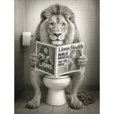 Obraz na plátne Lions Health 84x116 cm