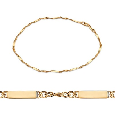 SAVICKI Retiazkový náramok žlté zlato Singapur 2,0 mm 20 cm - B-LPE-SINB-00162-20-585-Z