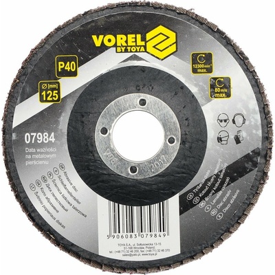 Vorel kotouč brusný lamelový 125 mm p40 TO-07984