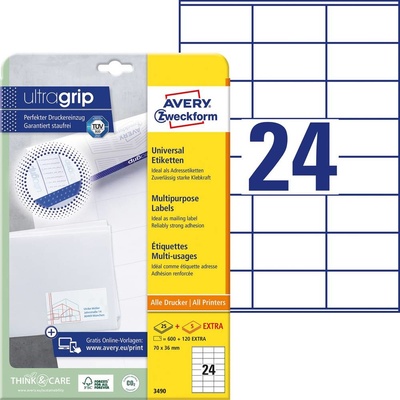 Herma 4319 163 x 45 mm papír bílá 1000 ks