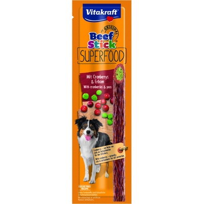 Vitakraft Beef Stick® Superfood hrášek & brusinky 25 g