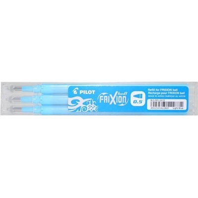Pilot 15862 FriXion Clicker náplň do rolleru 0,25 mm vymazatelná světle modrá3 ks