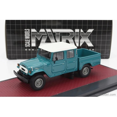 Matrix scale models Toyota Hj45 Land Cruiser Crew Cab Pick-up 1979 Zelená Bílá 1:43