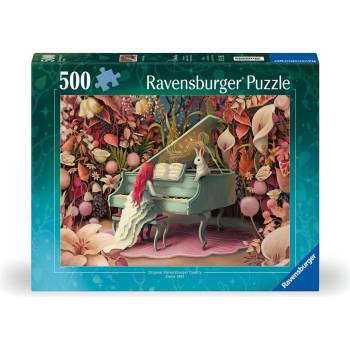 Ravensburger Пъзел Ravensburger от 500 части - Заешки рецитал (12001010)