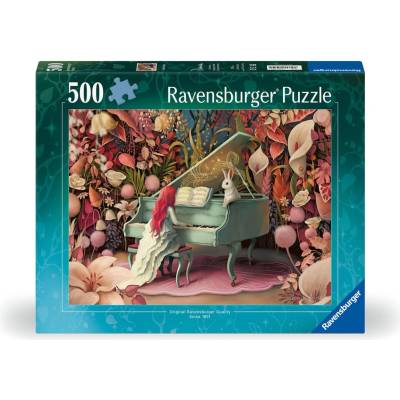 Ravensburger Пъзел Ravensburger от 500 части - Заешки рецитал (12001010)